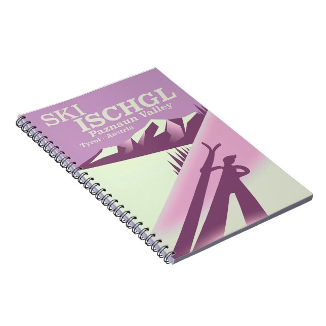 Ski Ischgl,Paznaun Valley Tyrol Notebook (Right Side)