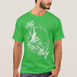 Ski Italy Vintage Snow Skiing Vacation582 T-Shirt