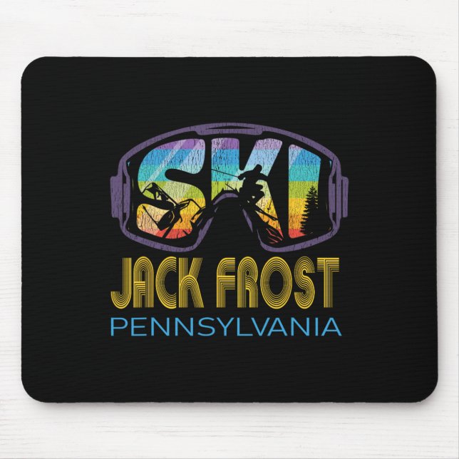 Ski Jack Frost Pennsylvania Skiing Vacation  Mouse Mat (Front)