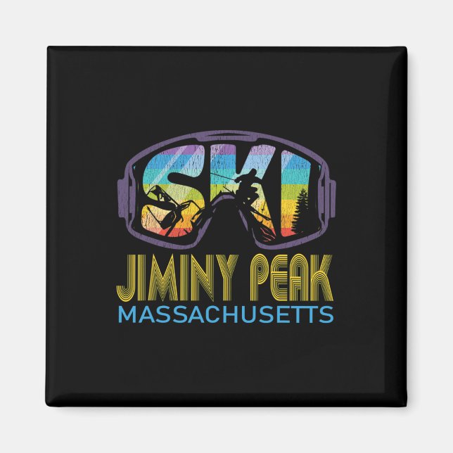 Ski Jiminy Peak Machusetts Skiing Vacation  Magnet (Front)