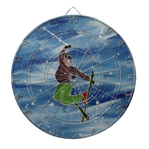 Ski jump dartboard