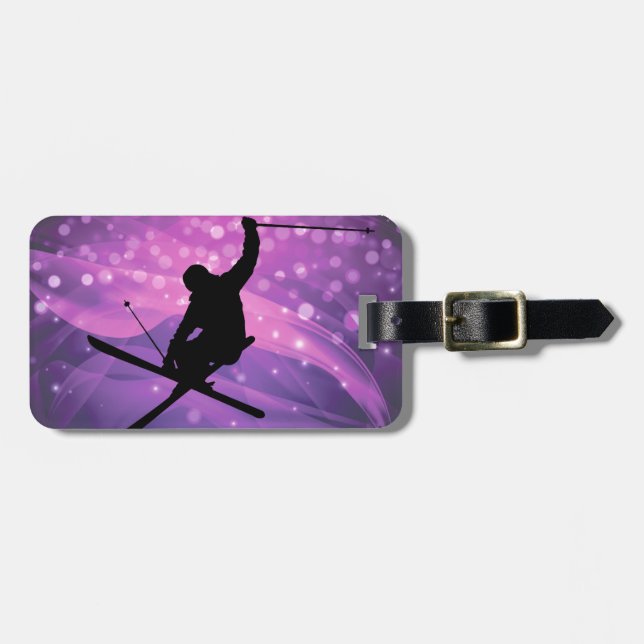 Ski Jump Luggage Tag (Front Horizontal)