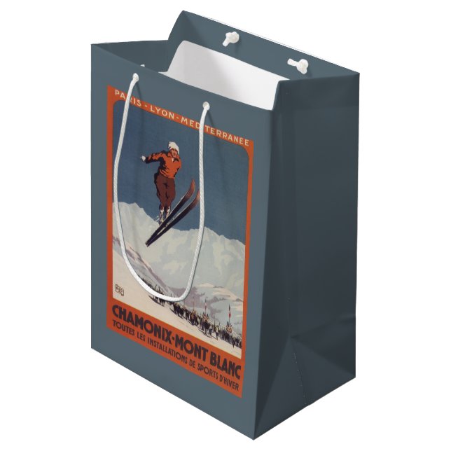 Ski Jump - PLM Olympic Promo Poster Medium Gift Bag (Front Angled)