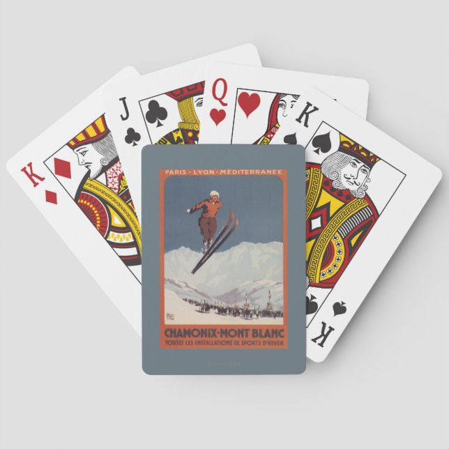 Ski Jump - PLM Olympic Promo Poster Playing Cards (Back)
