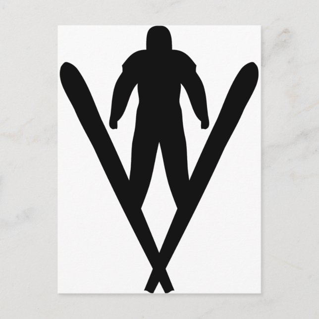 ski jumper postcard (Front)