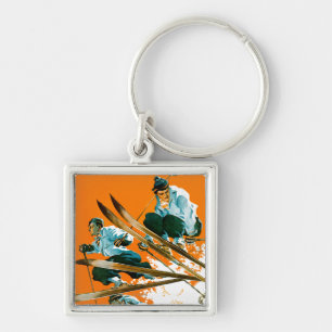 Ski Jumpers by Ski Weld Key Ring