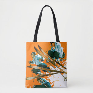 Ski Jumpers by Ski Weld Tote Bag