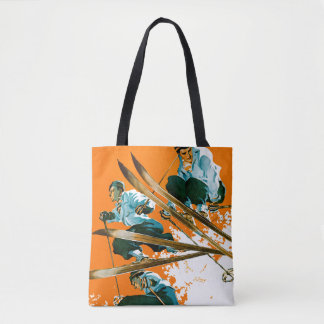 Ski Jumpers by Ski Weld Tote Bag