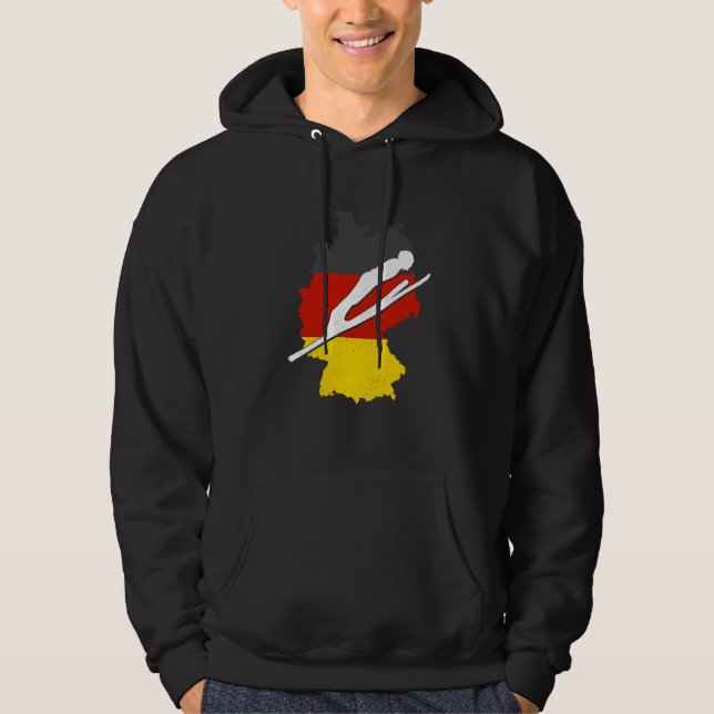 ski jumping germany ski flying winter sports ski j hoodie (Front)