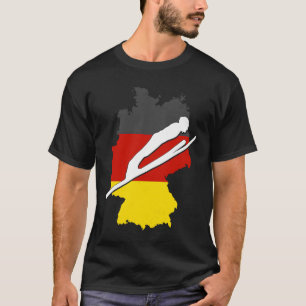 ski jumping germany ski flying winter sports ski j T-Shirt
