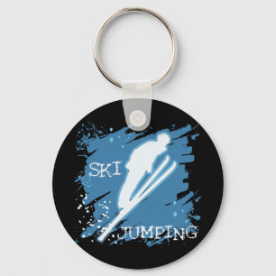 SKI JUMPING KEY RING