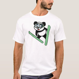Ski-jumping Panda T-Shirt