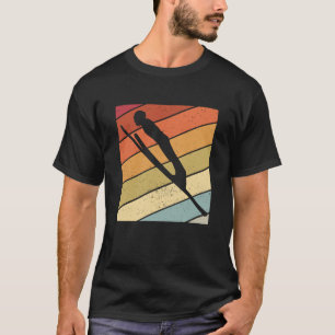 Ski jumping retro ski flying ski vacation sport sk T-Shirt