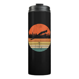 Ski Jumping Retro Ski Jumper Gift Thermal Tumbler