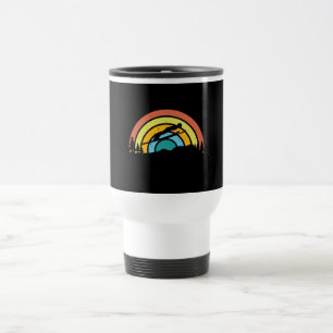 Ski Jumping Retro Travel Mug
