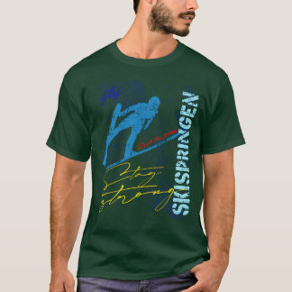 Ski Jumping Ski Jumper Winter Sports retro boy T-Shirt