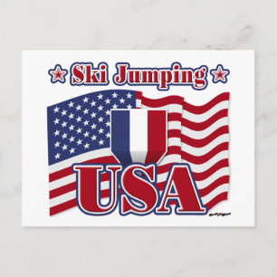 Ski Jumping USA Postcard