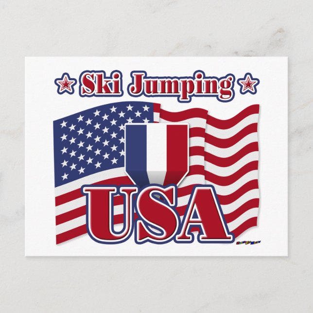 Ski Jumping USA Postcard (Front)