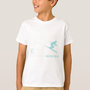 Ski Kid Funny Cute Winter Skiing Gift  T-Shirt