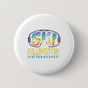 Ski Killington Vermont Skiing Vacation 6 Cm Round Badge