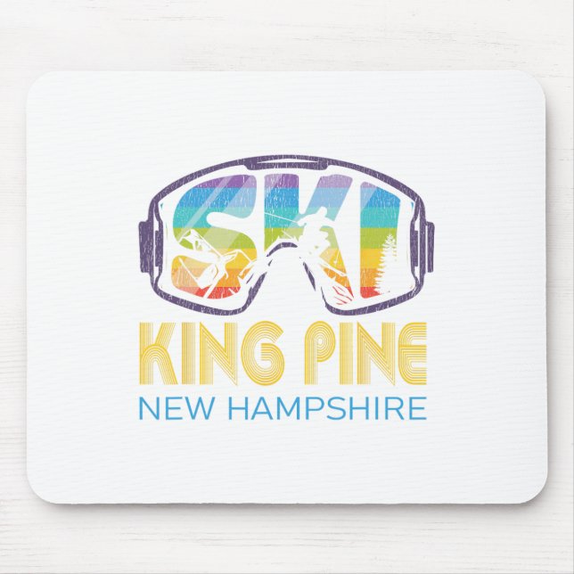 Ski King Pine New Hampshire Skiing Vacation  Mouse Mat (Front)
