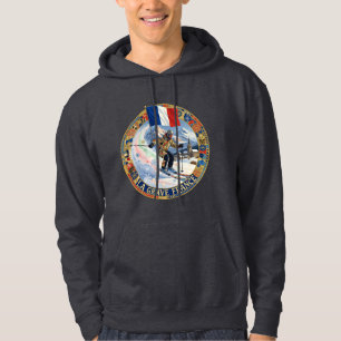 Ski La Grave, France, Man Skier Hoodie