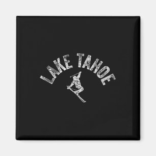 Ski Lake Tahoe Ca Alpine Ski Vintage Ski Tahoe Ca Magnet