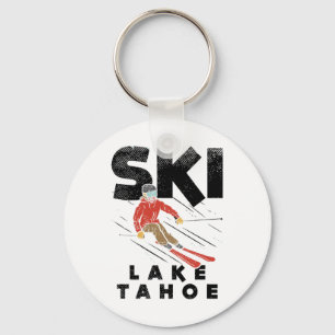 Ski Lake Tahoe Design Skiing, Lake Tahoe Key Ring