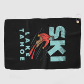Ski Lake Tahoe  Golf Towel (Horizontal)
