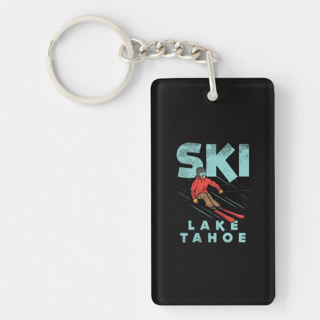 Ski Lake Tahoe Key Ring (Front)
