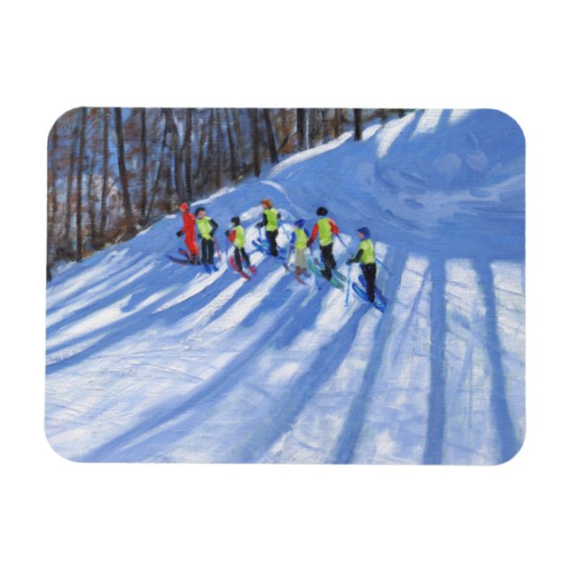 Ski lesson Tignes France Magnet (Horizontal)