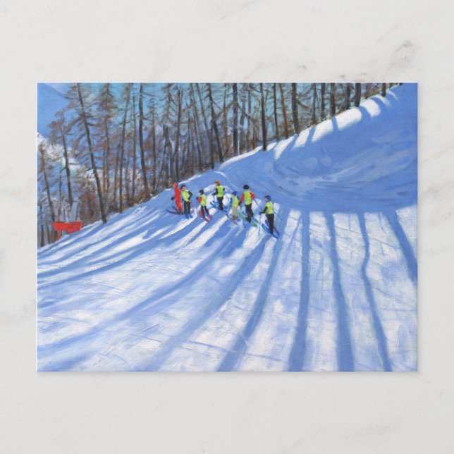 Ski lesson Tignes France Postcard (Front)