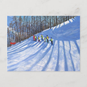 Ski lesson Tignes France Postcard
