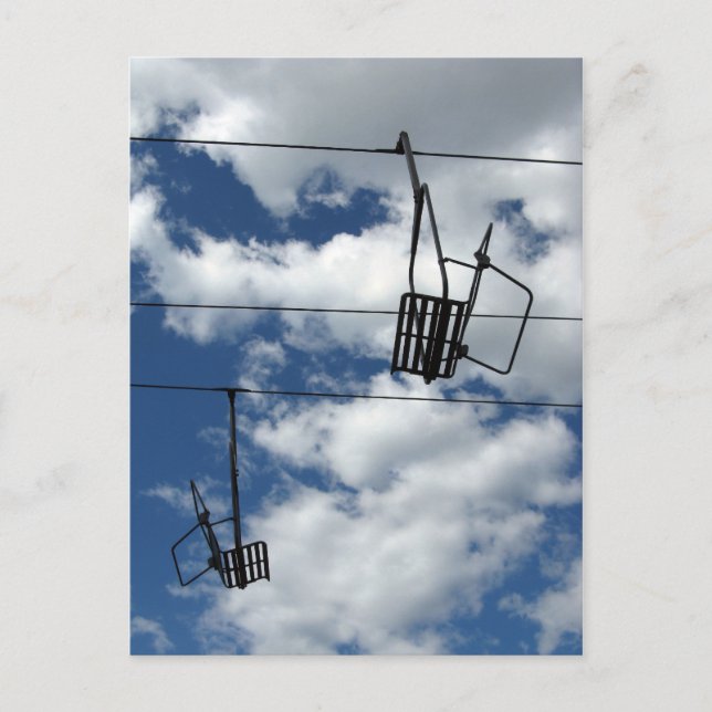 Ski Lift and Sky Postcard (Front)