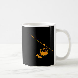 Ski lift crew skiing rescue wellness mountain coffee mug