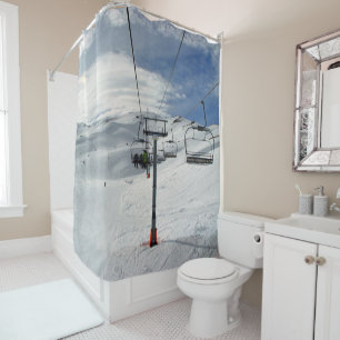 Ski Lift Shower Curtain