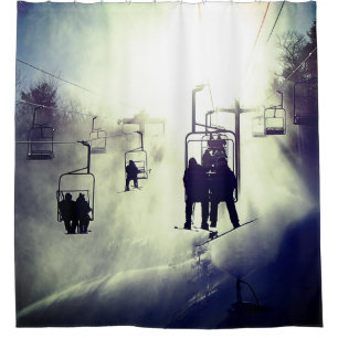 Ski Lift Shower Curtain