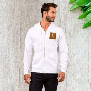Ski Lift Symbol Rustic Winter Sports Icon Hoodie