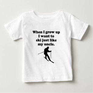 Ski Like My Uncle Baby T-Shirt
