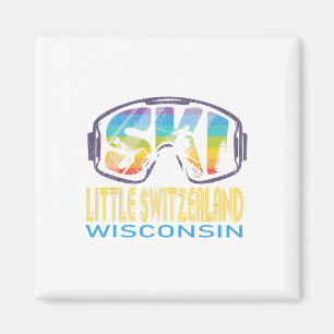 Ski Little Switzerland Wisconsin Skiing Vacation Magnet