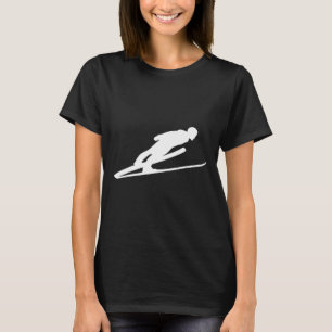 Ski Long Jump Jumping Outfit Skiing Snow Skier Win T-Shirt