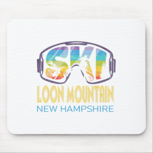Ski Loon Mountain New Hampshire Skiing Vacation Mouse Mat