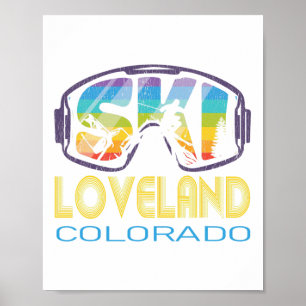 Ski Loveland Colorado Skiing Vacation Poster
