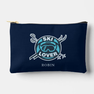 Ski Lover Personalised Winter Slopes Accessory Pouch