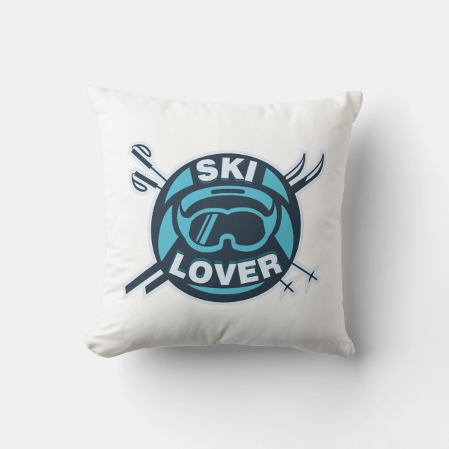 Ski Lover Winter Sports  Cushion (Front)