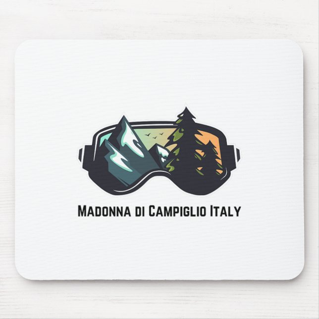 Ski Madonna Di Campiglio Italy Mountain Skiing T M Mouse Mat (Front)