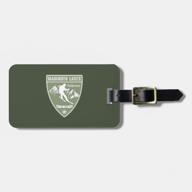Ski Mammoth Lakes California Luggage Tag (Front Horizontal)