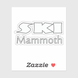 Ski Mammoth Sticker, Mammoth Mountain,California,
