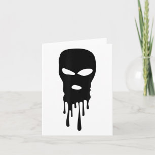 Ski Mask Balaclava Bandit Mask Robber Mask Hip Hop Card