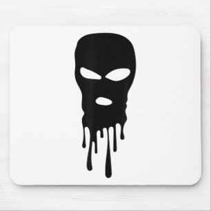 Ski Mask Balaclava Bandit Mask Robber Mask Hip Hop Mouse Mat